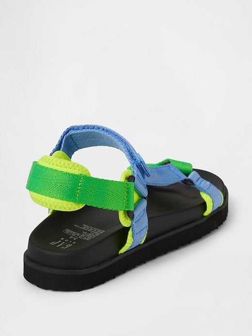 Image number 4 showing, Kids Canvas Strap Sandals