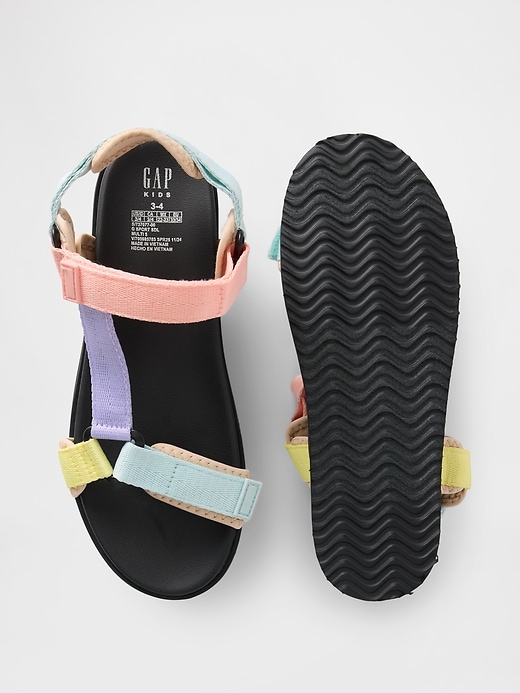 Image number 3 showing, Kids Canvas Strap Sandals