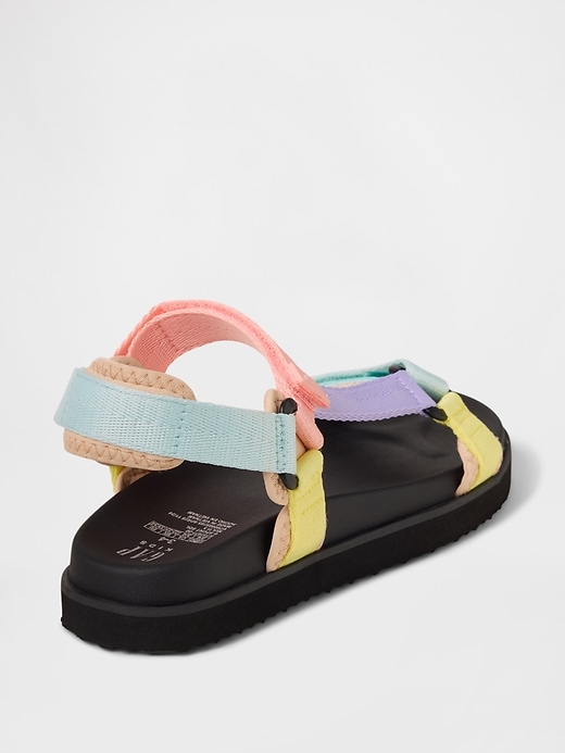 Image number 4 showing, Kids Canvas Strap Sandals