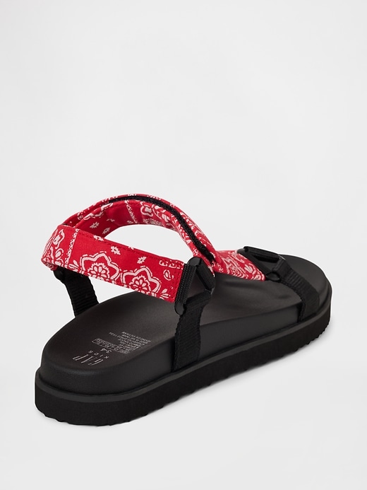 Image number 4 showing, Kids Canvas Strap Sandals