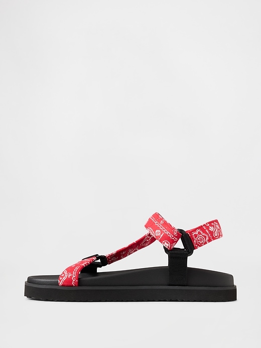 Image number 5 showing, Kids Canvas Strap Sandals