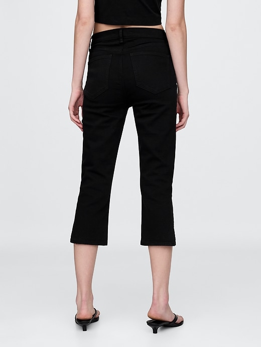 Image number 5 showing, High Rise Cropped Capri Jeans