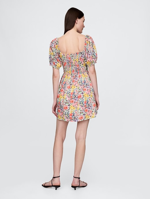 Image number 2 showing, Puff-Sleeve Mini Dress