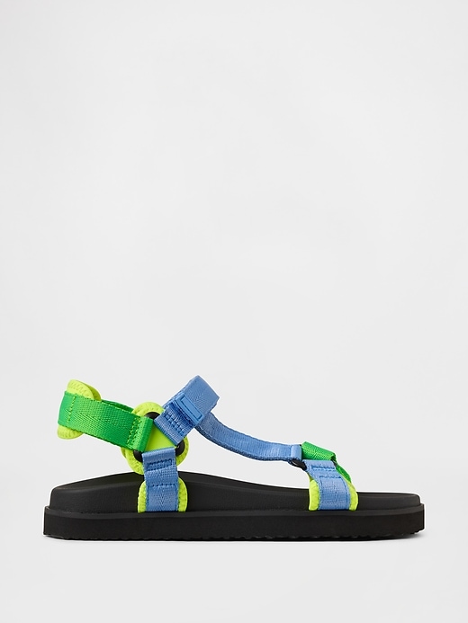 Image number 1 showing, Kids Canvas Strap Sandals