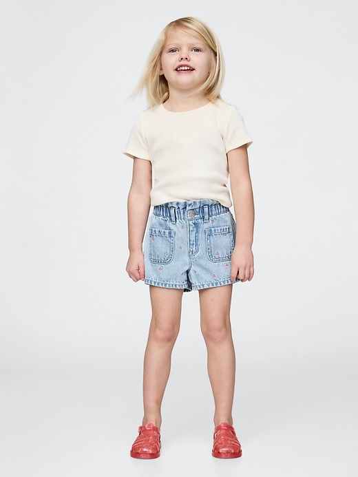 Image number 1 showing, Baby & Toddler UltraSoft Ruffle Stride Shorts