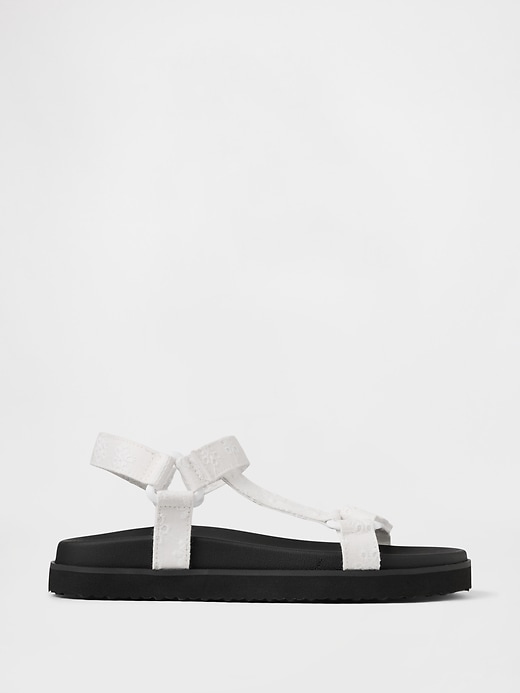 Image number 1 showing, Kids Canvas Strap Sandals