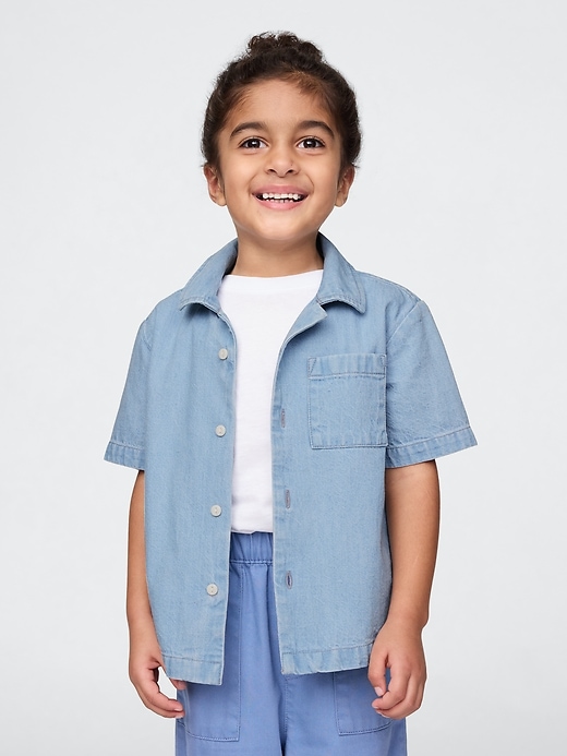 Image number 1 showing, Baby & Toddler Chambray Shirt