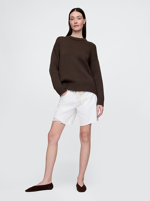 Image number 2 showing, 100% Cotton Oversized Boyfriend Sweater