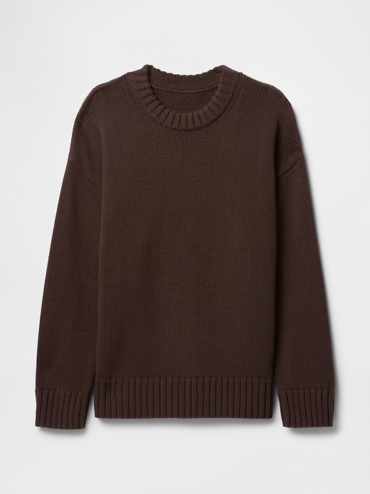 Image number 5 showing, 100% Cotton Oversized Boyfriend Sweater