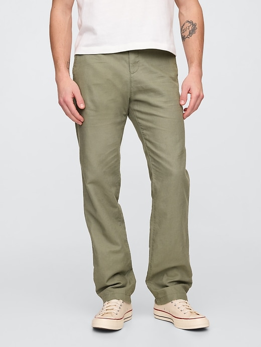 Image number 2 showing, Linen-Cotton Khakis