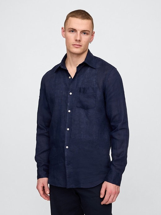 Image number 1 showing, 100% Linen Classic Shirt