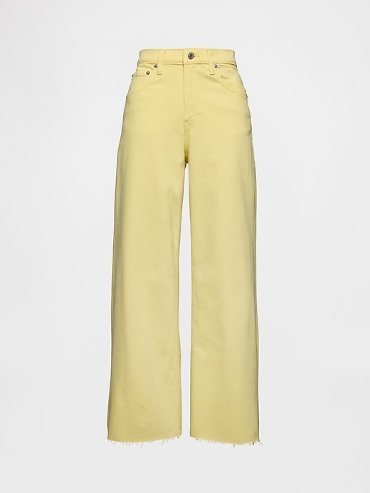 Image number 6 showing, High Rise Stride Wide-Leg Ankle Jeans