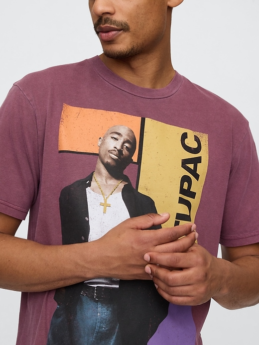 Image number 4 showing, Tupac Graphic T-Shirt