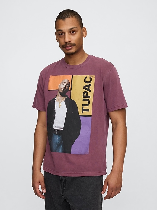 Image number 1 showing, Tupac Graphic T-Shirt