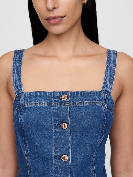 Image number 4 showing, Denim Mini Dress