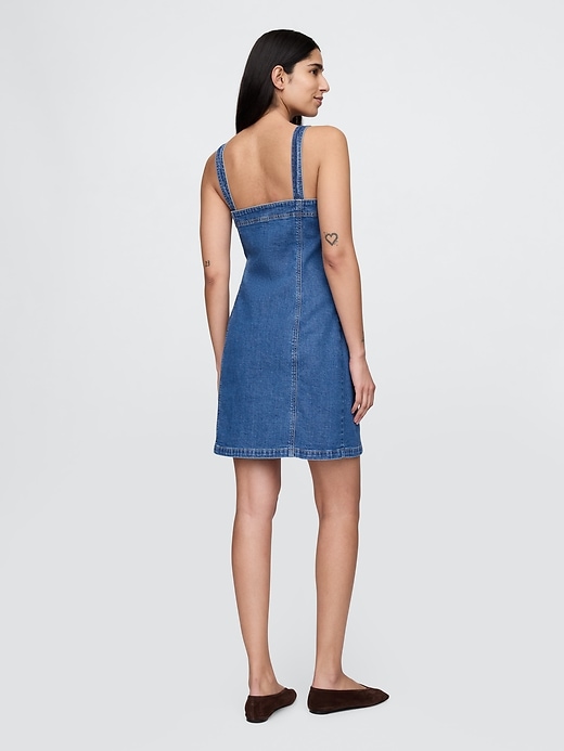 Image number 2 showing, Denim Mini Dress