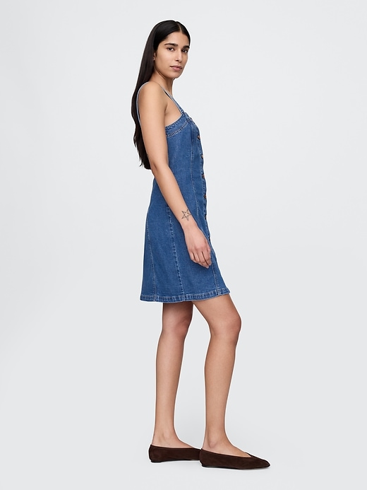 Image number 3 showing, Denim Mini Dress