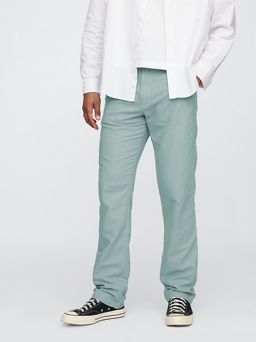 Image number 2 showing, Linen-Cotton Khakis