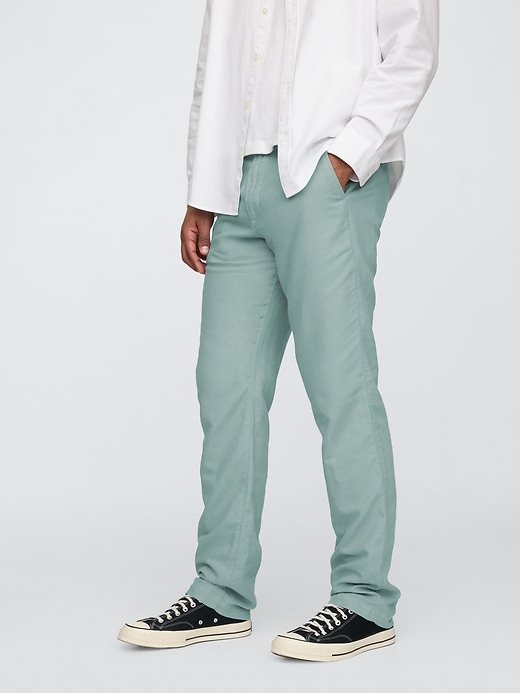 Image number 3 showing, Linen-Cotton Khakis