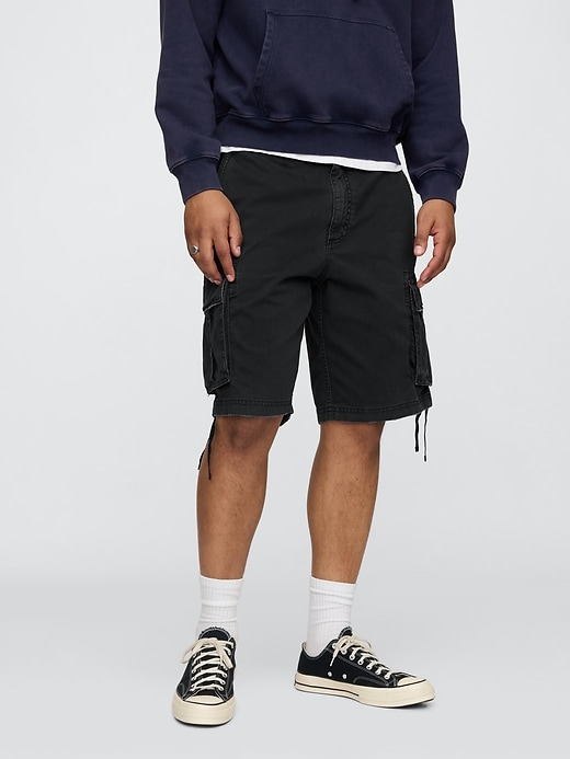 Image number 2 showing, Twill Cargo Baggy Shorts