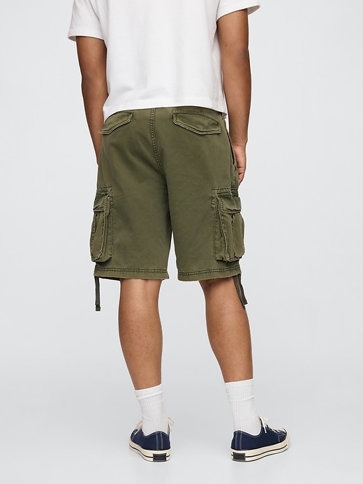 Image number 4 showing, Twill Cargo Baggy Shorts