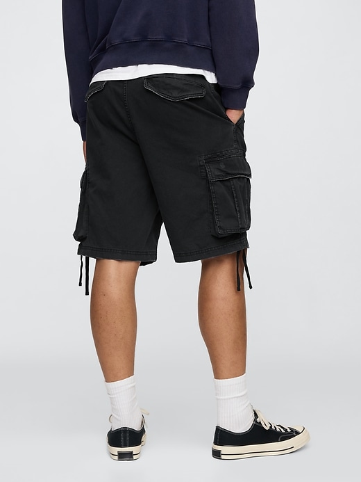 Image number 4 showing, Twill Cargo Baggy Shorts