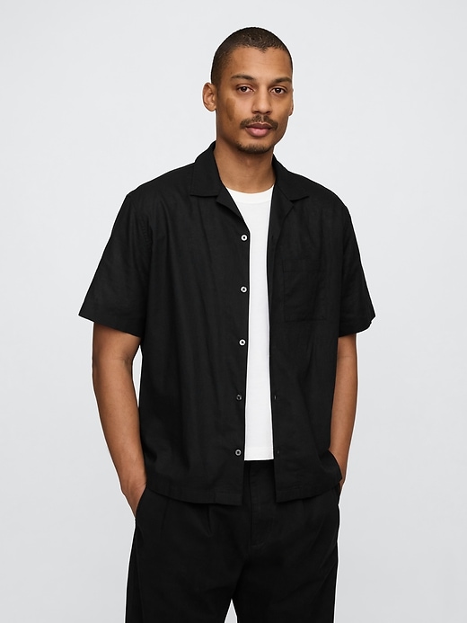 Image number 1 showing, Linen-Cotton Shirt