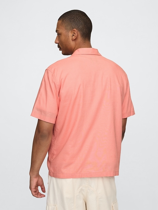 Image number 3 showing, Linen-Cotton Shirt