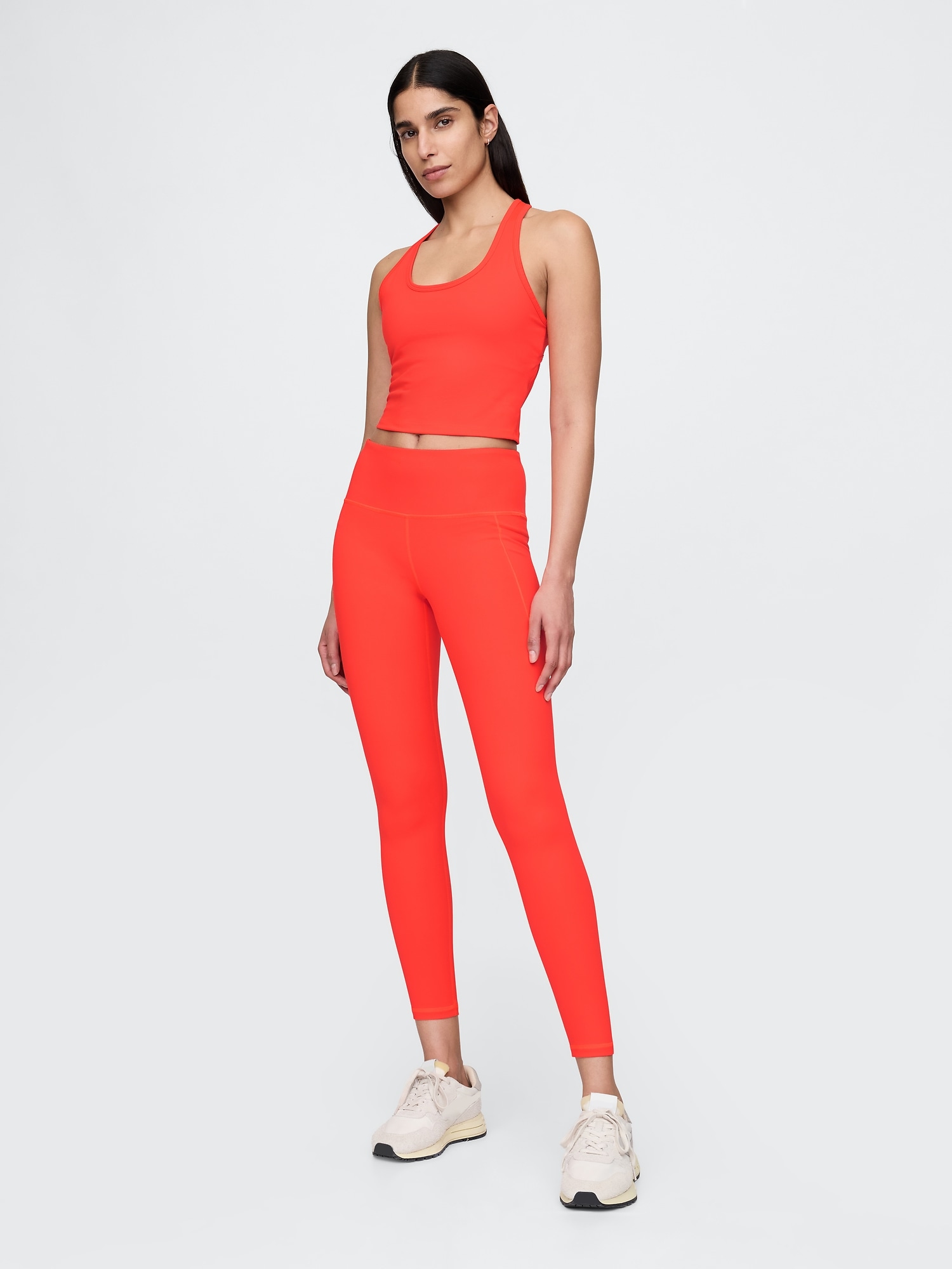 GapFit High Rise Power Full Length Leggings - Orange