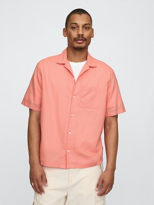 Image number 1 showing, Linen-Cotton Shirt