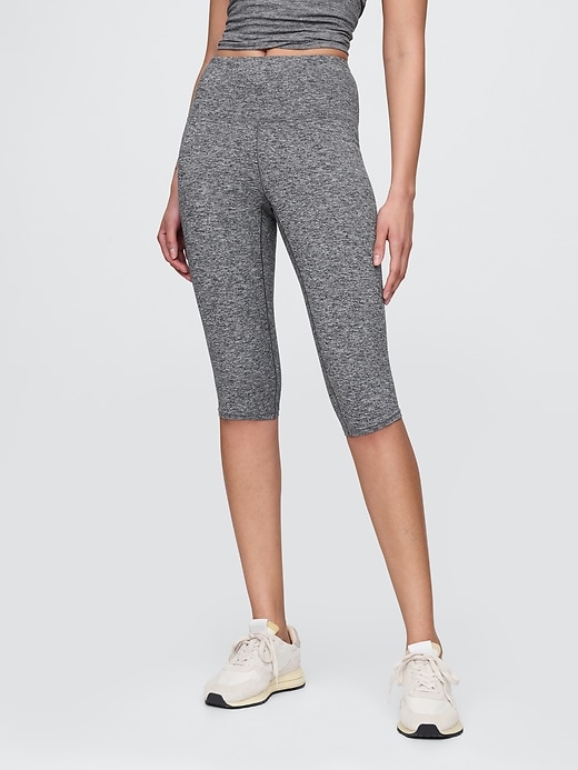 Image number 2 showing, GapFit Lightweight Brushed Jersey Cropped Leggings