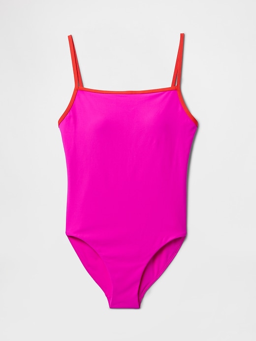 Image number 3 showing, Square-Neck One-Piece Swimsuit