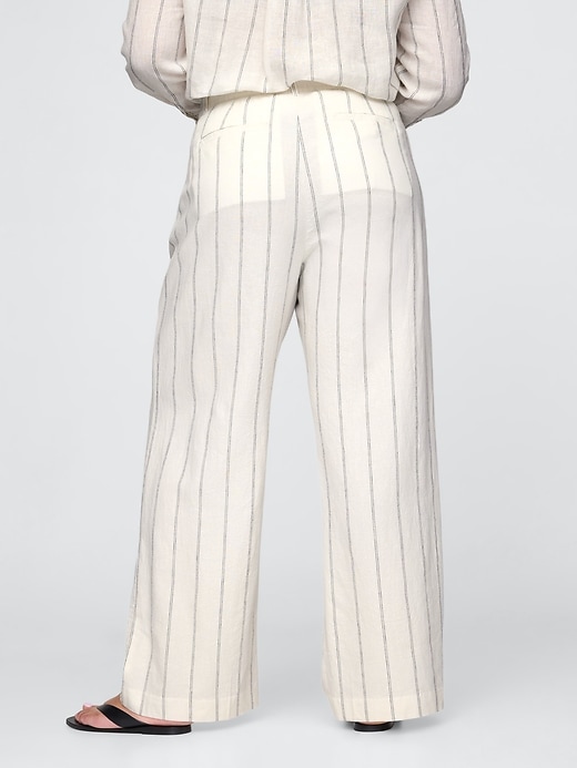 Image number 7 showing, 365 High Rise Linen-Blend Trousers