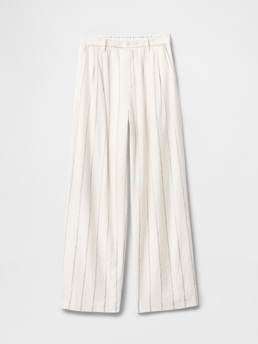 Image number 8 showing, 365 High Rise Linen-Blend Trousers