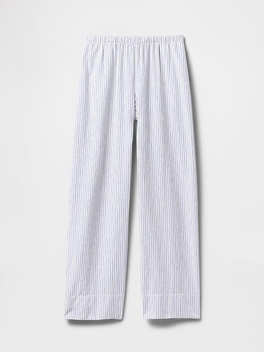 Image number 7 showing, Linen-Blend Easy Wide-Hem Pants