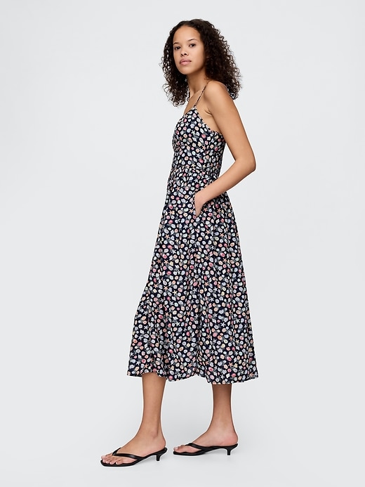 Image number 3 showing, Tie-Strap Cami Midi Dress