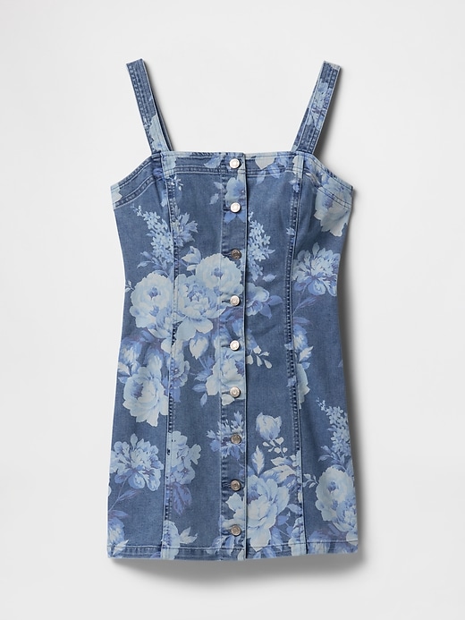 Image number 7 showing, Denim Floral Mini Dress