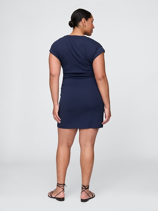 Image number 6 showing, Modern Rib Ruched Mini Dress