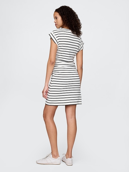 Image number 2 showing, Modern Rib Ruched Mini Dress