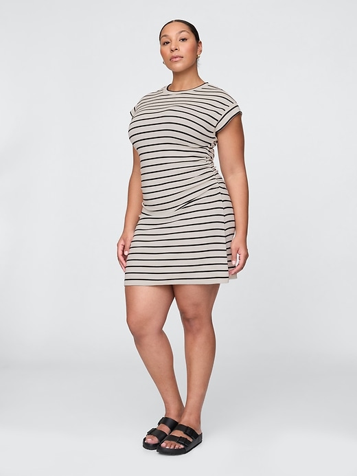 Image number 5 showing, Modern Rib Ruched Mini Dress