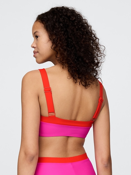 Image number 2 showing, Colorblock Bandeau Bikini Top