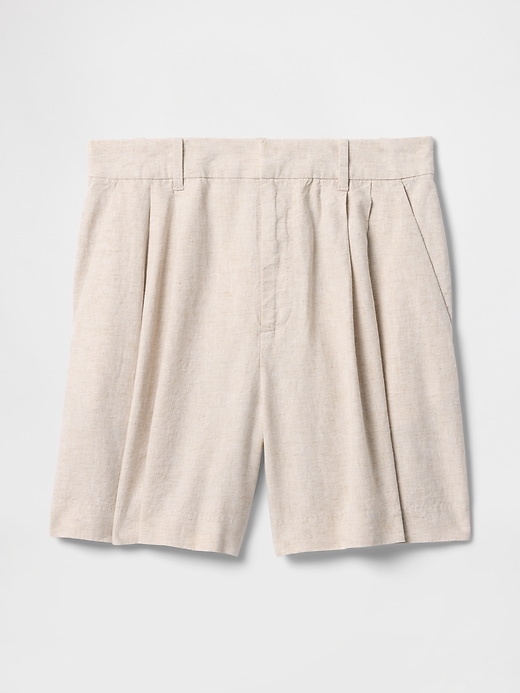 Image number 8 showing, 365 High Rise Linen-Blend Shorts