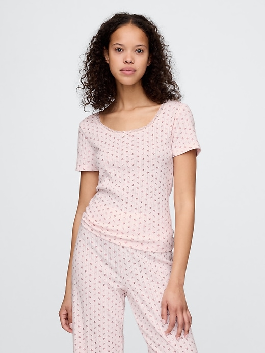 Image number 1 showing, Pointelle PJ Top