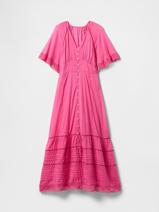 Image number 7 showing, Lace-Trim Midi Dress