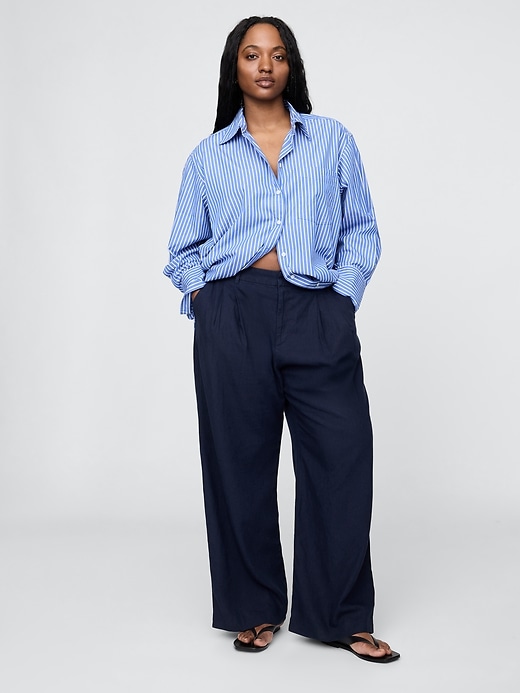 Image number 6 showing, 365 High Rise Linen-Blend Trousers