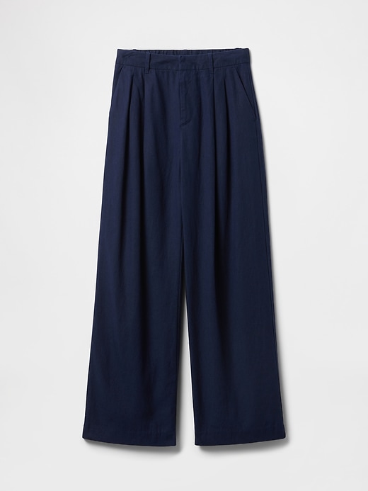 Image number 8 showing, 365 High Rise Linen-Blend Trousers