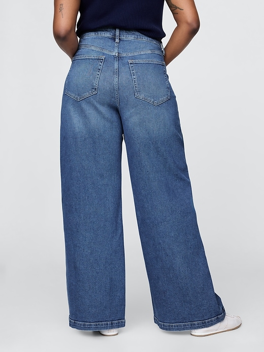 Image number 7 showing, Sky High Rise Stride Wide-Leg Jeans