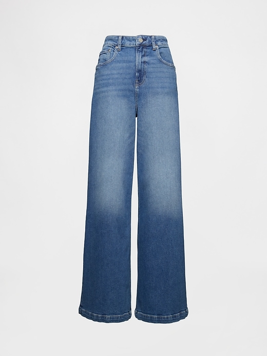 Image number 8 showing, Sky High Rise Stride Wide-Leg Jeans