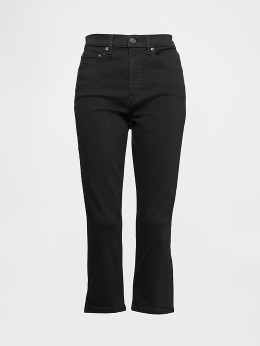 Image number 8 showing, High Rise Cropped Capri Jeans