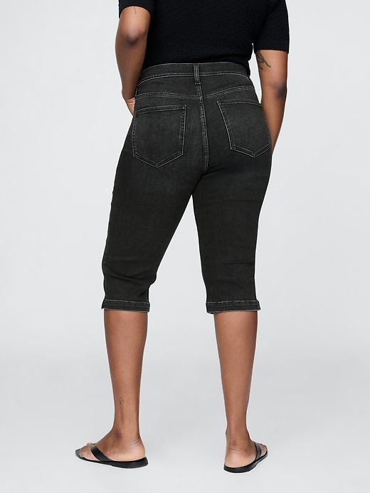 Image number 7 showing, High Rise Cropped Capri Jeans